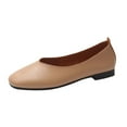 thumbnail image 1 of Sngxgn Women’s Flat Shoes Dress Shoes Slip On Walking Flats Shoes for Woman Casual Comfort Soft(Brown,40), 1 of 6