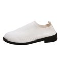 thumbnail image 1 of Sngxgn Women's Flat Shoes Soft Sole Comfort Ballet Flats Casual Walking Shoes Flats Single Shoes(White,41), 1 of 8