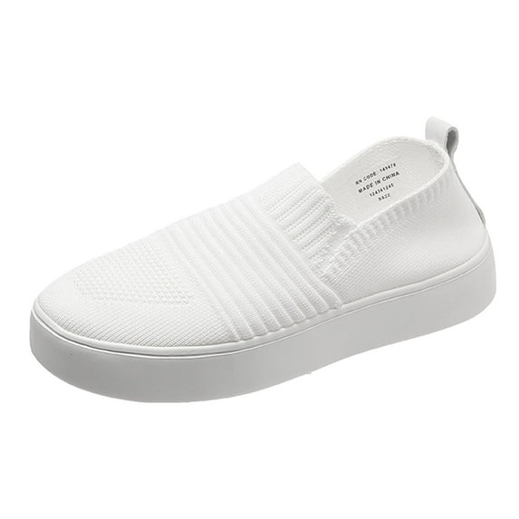 Sngxgn Women's Flat Shoes Soft Sole Comfort Ballet Flats Casual Walking Shoes Flats Single Shoes(White,41)
