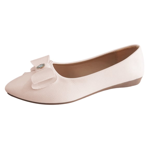 Sngxgn Women s Flats Breathable Comfort Slip-on Light Weight Walking Shoes(Beige,41)
