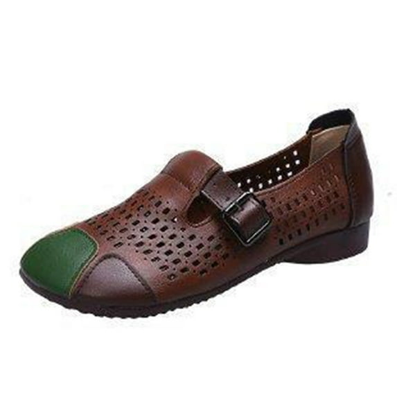 Sngxgn Women’s Flats Shoes Comfortable Slip On Casual Ballet Flats Dress Shoes Flats(Brown,38)