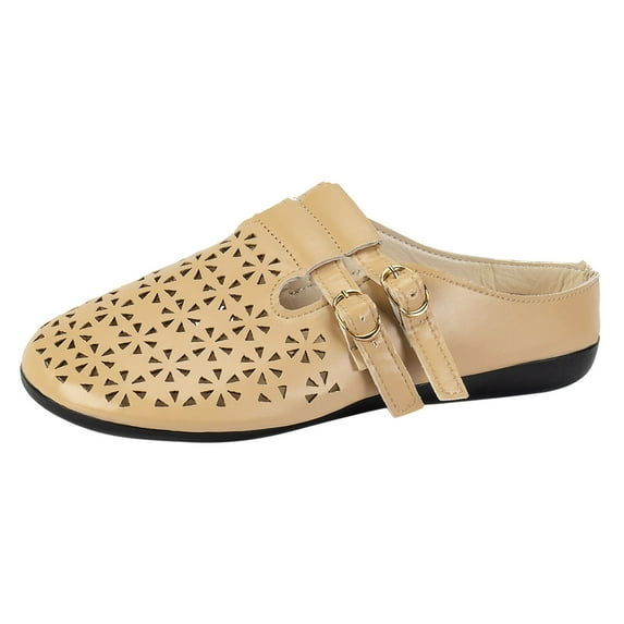 Sngxgn Women’s Flats Shoes Comfortable Slip On Casual Ballet Flats Dress Shoes Flats(Khaki,42)