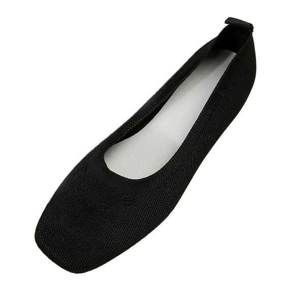 Sngxgn Women's Flats Shoes Dress Shoes Ballet Flats Comfortable Flats(Black,40)