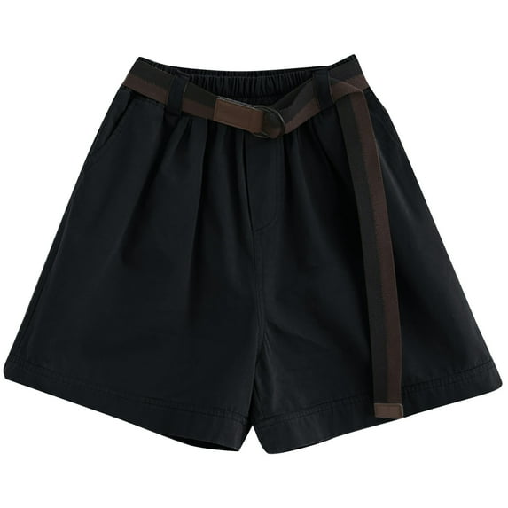 Sngxgn Women‘s Flowy Running Shorts Casual Summer Athletic Shorts(Black,XL)