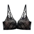 thumbnail image 1 of Sngxgn Women's Full Coverage Bra Smooth Underwire Bra(Black,M), 1 of 7