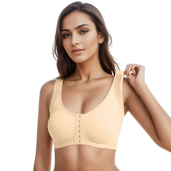 Sngxgn Women's Full Coverage Underwire Unlined Lace Bra(Beige,XL)