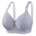 thumbnail image 1 of Sngxgn Women's Full Coverage Underwire Unlined Lace Bra(Grey,38), 1 of 9