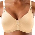 thumbnail image 1 of Sngxgn Women's Full Coverage Underwire Unlined Lace Bra(Khaki,38), 1 of 3