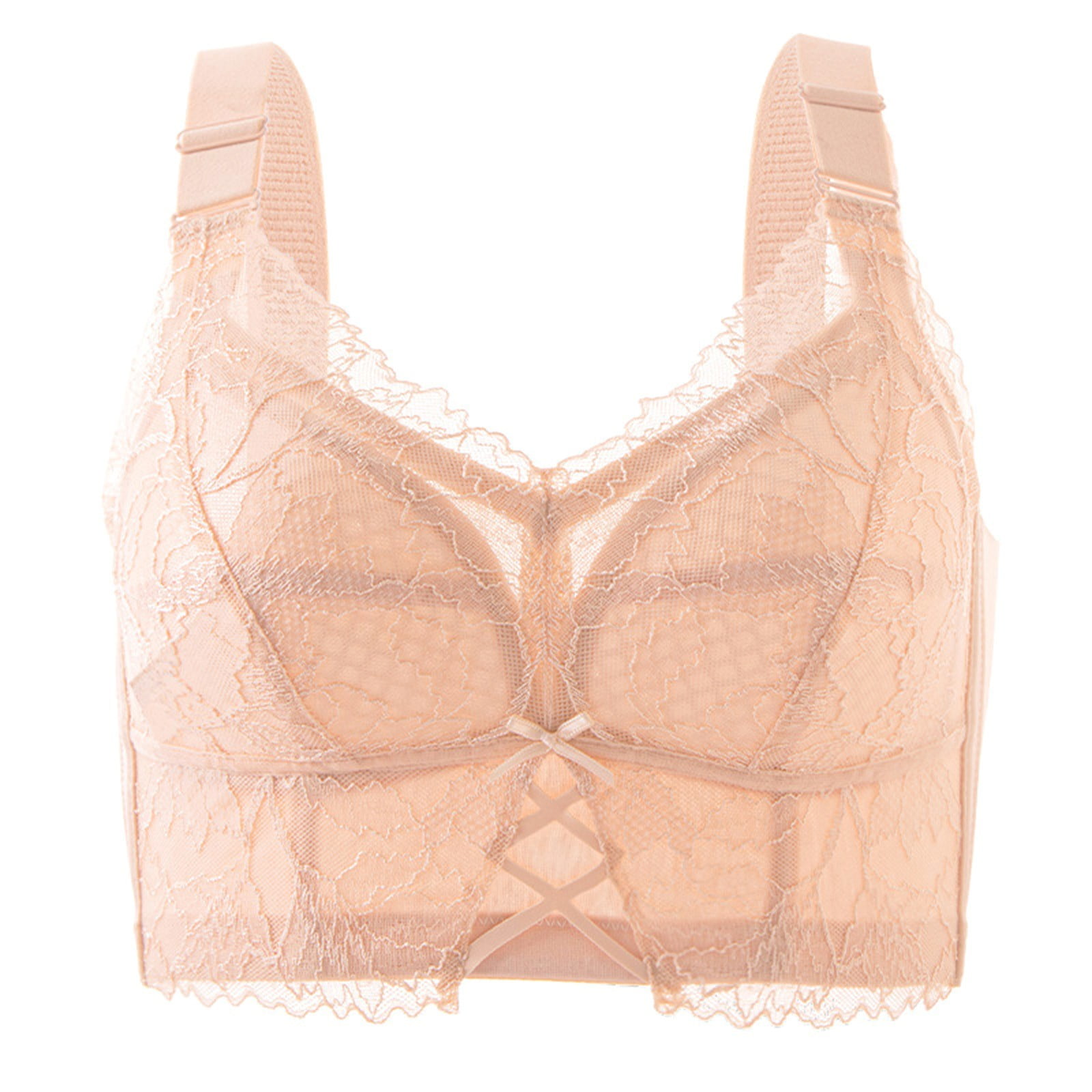 Full-Coverage Back Smoothing Bra-Beige (2 Pack) main image 1