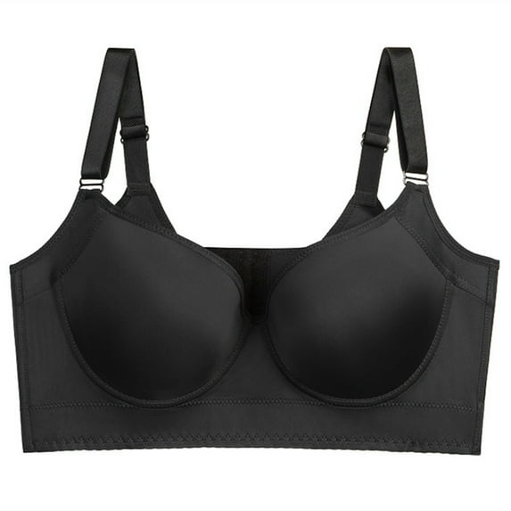 Sngxgn Women's Full Figure Beauty Back Smoothing Bra(Black,44/100C)