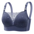 thumbnail image 1 of Sngxgn Women's Full Figure Beauty Back Smoothing Bra(Blue,40), 1 of 2