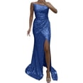 thumbnail image 1 of Sngxgn Women's Full Slip for Under Dresses Sexy Long Sleeveless Dress(Blue,M), 1 of 9