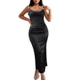 thumbnail image 1 of Sngxgn Women's Full Slips Long Spaghetti Strap Under Dress(Black,M), 1 of 7