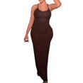 thumbnail image 1 of Sngxgn Women's Full Slips Long Spaghetti Strap Under Dress(Coffee,M), 1 of 8