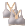 thumbnail image 1 of Sngxgn Women's Full Support High Impact Lightly Lined Underwire Sports Bra(Grey,L), 1 of 6