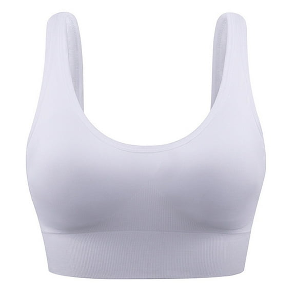 Sngxgn Women's Full Support High Impact Lightly Lined Underwire Sports Bra(White,S)