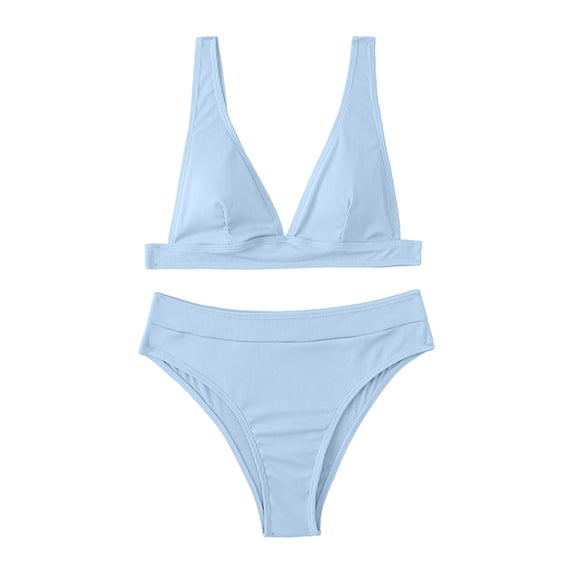 Sngxgn Women's High Cut String Bikini Set Swimsuits Bathing Suits 2 Piece(BU1,XL)