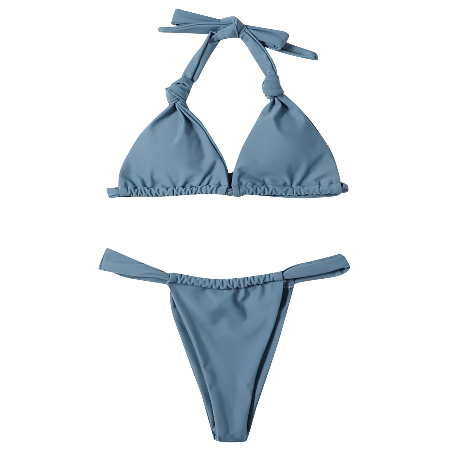 Sngxgn Women's High Cut String Bikini Set Swimsuits Bathing Suits 2