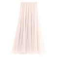 thumbnail image 1 of Sngxgn Women's High Waist Elasticized Waistband Flared Casual A Line Midi Skirt(Beige,One Size), 1 of 3