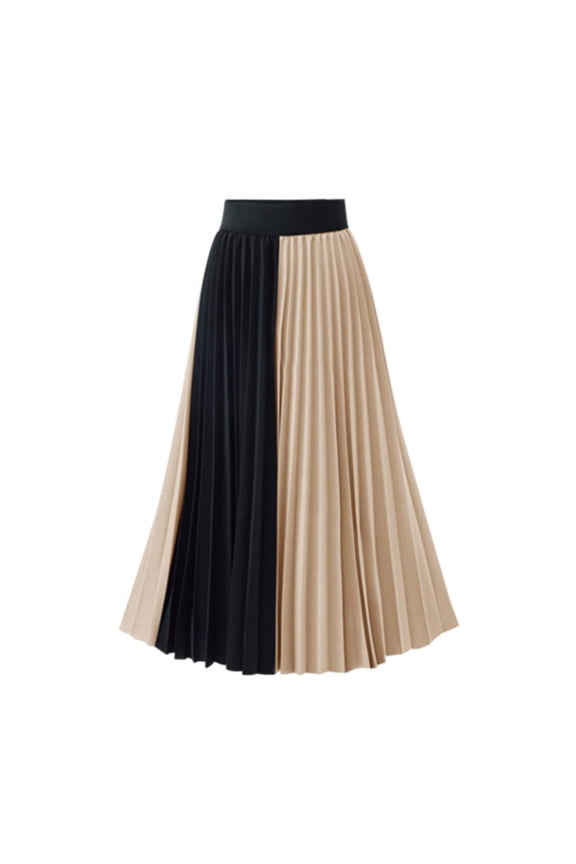 Women's High Waist Slit Hem Rib Knit Midi Bodycon Skirt(A,One Size)