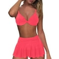 thumbnail image 1 of Sngxgn Women's High Waisted Bikini Sets Two Piece Swimsuits High Cut Bathing Suits(Hot Pink,L), 1 of 9