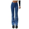 thumbnail image 1 of Sngxgn Women's High Waisted Jeans for Women Ripped Stretch Skinny Lifting Jeans Distressed Jeans Pants(Black,L), 1 of 4