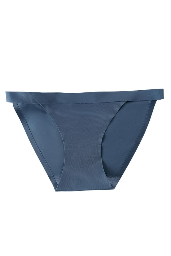 Women's High-Waisted Panties, Moisture-Wicking Cotton Briefs, High-Rise Underwear(Blue,M)