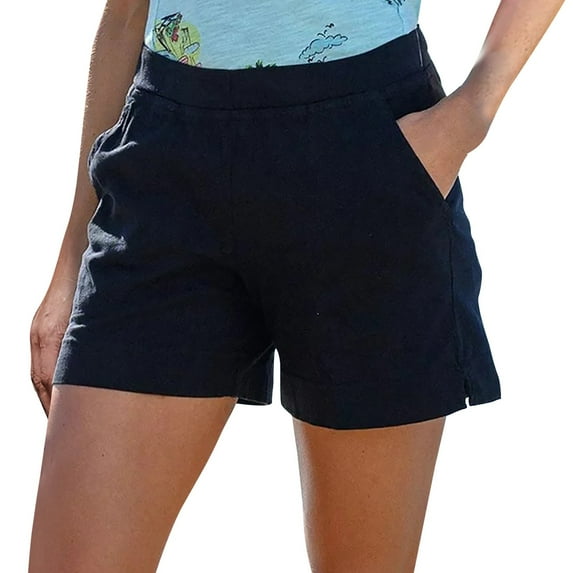 Sngxgn Women's High Waisted Shorts with Pockets Workout Long Shorts for Women(Black,XXXL)