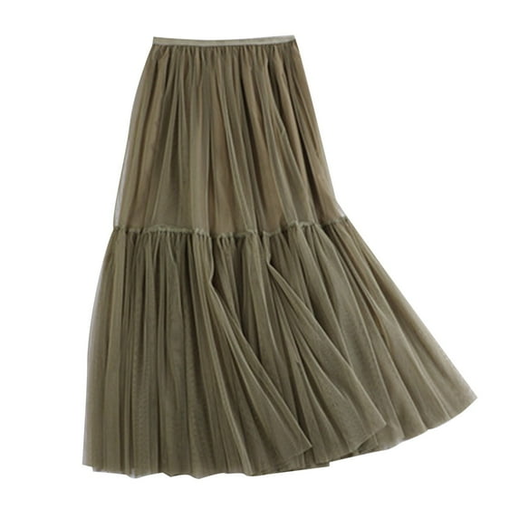 Sngxgn Women's High Waisted Skirts Tummy Control Pleated Skorts Skirts for Women Shorts(AG,One Size)