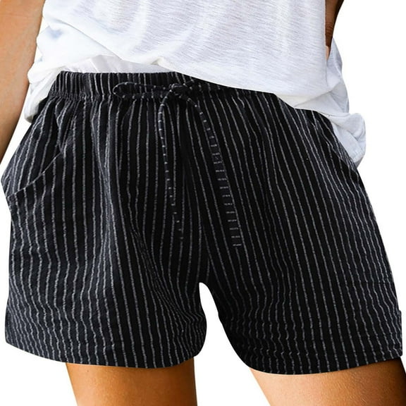 Sngxgn Women's Hiking Cargo Shorts Summer Travel Shorts for Women with Pockets for Outdoor Walking(Black,XL)