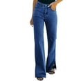 thumbnail image 1 of Sngxgn Women's Jeans Pants Flare with Pockets,Tummy Control High Waisted Casual Pants(A,L), 1 of 7