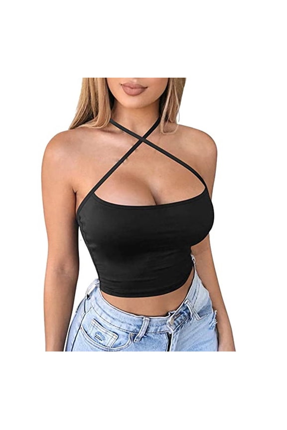 Women's Knit Cotton Rib Tank Pack, Soft Ribbed Tank Tops(Black,L)