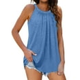 thumbnail image 1 of Sngxgn Women's Knit Cotton Rib Tank Pack, Soft Ribbed Tank Tops(Blue,XXL), 1 of 8