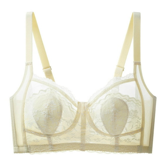 Sngxgn Women's Lace Bra Full Figure Zoned-In S upport Bra(Khaki,36/80)