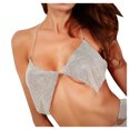 thumbnail image 1 of Sngxgn Women's Lace Cami Tank Top Basic V Neck Camisole Spaghetti Strap Tops(Silver,One Size), 1 of 8