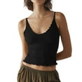 thumbnail image 1 of Sngxgn Women's Lace Tank Top Camisoles V Neck Spaghetti Strap Tops(Black,XL), 1 of 4