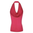 thumbnail image 1 of Sngxgn Women's Lace Tank Top Camisoles V Neck Spaghetti Strap Tops(Hot Pink,S), 1 of 5