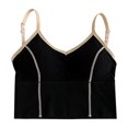 thumbnail image 1 of Sngxgn Women's Lace Tank Tops V Neck Camisole Soft Spaghetti Strap Cami Tops Loose Pajama Tops(Black,One Size), 1 of 4