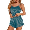 thumbnail image 1 of Sngxgn Women's Lightweight Pant and Long-Sleeve T-Shirt Sleep Set(Green,XXL), 1 of 7