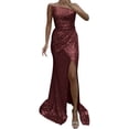 thumbnail image 1 of Sngxgn Women's Long Full Slip Dress Sleeveless(Red,M), 1 of 6