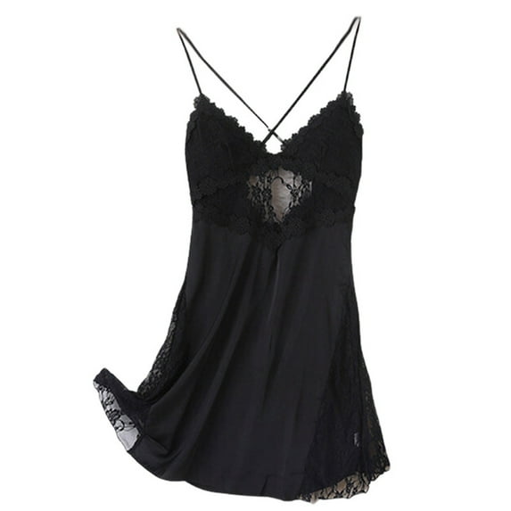 Sngxgn Women's Long Sleeve Micro Cozy Floral Night Gown(Black,XXL)