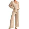 thumbnail image 1 of Sngxgn Women's Long Sleeve Slip On Night Gown - Nightgown for Women(Khaki,L), 1 of 6