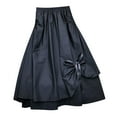 thumbnail image 1 of Sngxgn Women's Long Summer Fall Skirt Elegant High Waist Party Flared A-Line Midi Skirts(Black,S), 1 of 6