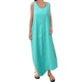 thumbnail image 1 of Sngxgn Women's Long Tank Maxi T-Shirt Summer Casual Dress(BU2,XXL), 1 of 5
