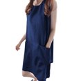 thumbnail image 1 of Sngxgn Women's Long Tank Maxi T-Shirt Summer Casual Dress(Navy,L), 1 of 9