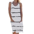 thumbnail image 1 of Sngxgn Women's Long Tank Maxi T-Shirt Summer Casual Dress(White,XL), 1 of 4