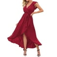 thumbnail image 1 of Sngxgn Women's Lounge Slip Long Dress Elegant Sleeveless Ribbed Bodycon Maxi Dresses(,S), 1 of 8