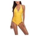 thumbnail image 1 of Sngxgn Women's Modest Bathing Suit(Yellow,L), 1 of 5