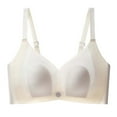 thumbnail image 1 of Sngxgn Women's No Side Effects Underarm-Smoothing Comfort Wireless Lightly Lined T-Shirt Bra(Beige,XL), 1 of 3