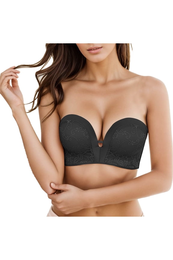 Women's No Side Effects Underarm-Smoothing Comfort Wireless Lightly Lined T-Shirt Bra(Black,36)